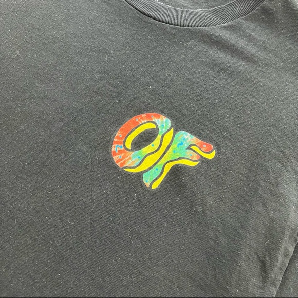 ODD FUTURE Retro Tie Dye Donut Black T-Shirt - Size Large - Picture 2 of 4